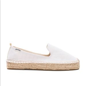 Anthro | Soludos Canvas Platform Smoking Slipper